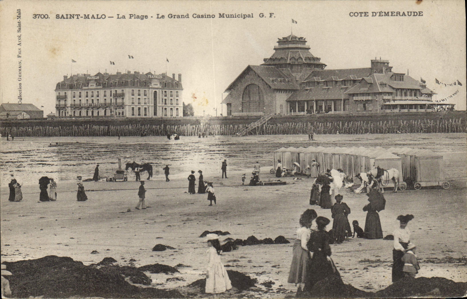 CPA Saint Malo Cote d'Emeraud La Plage Le Grand Casino Municipal