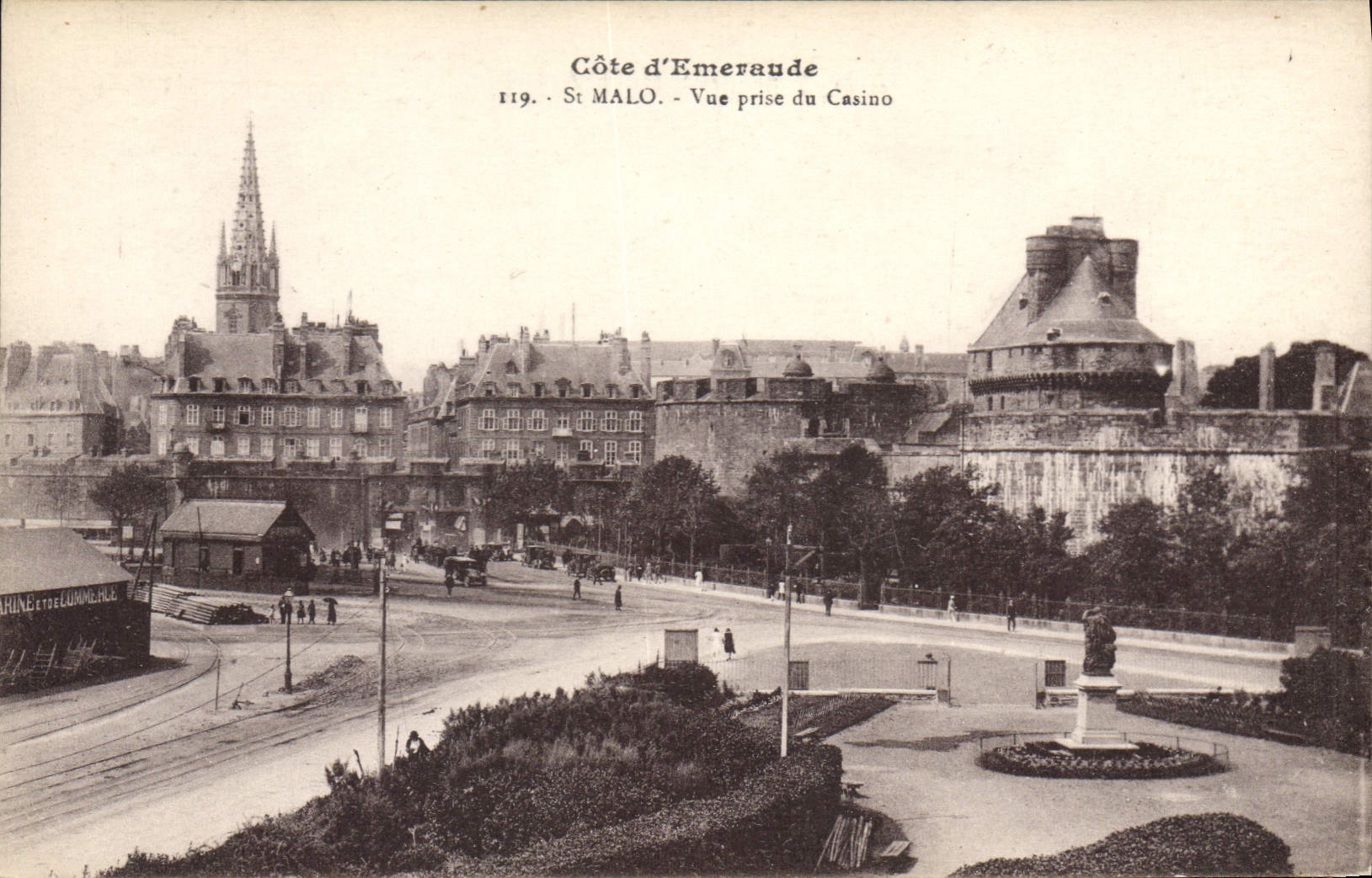 CPA Saint Malo Cote d'Emeraude Vue prise du Casino