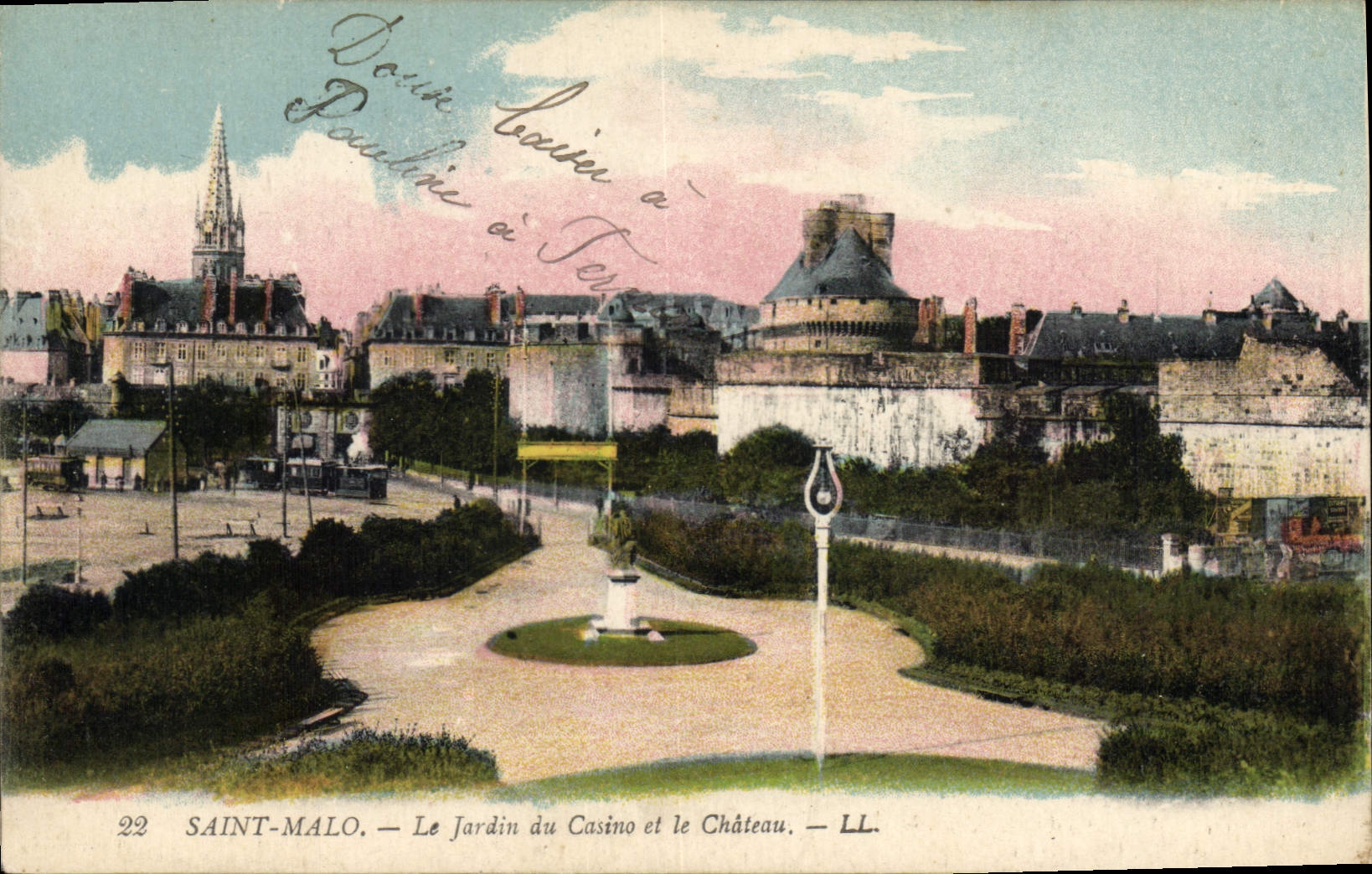 CPA Saint Malo Le Jardin du Casino et le Chateau