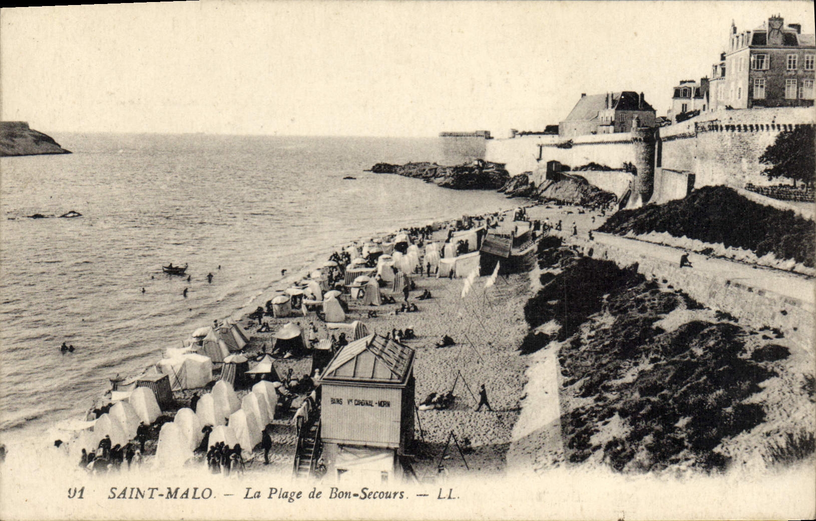 CPA Saint Malo La Plage de Bon Secours