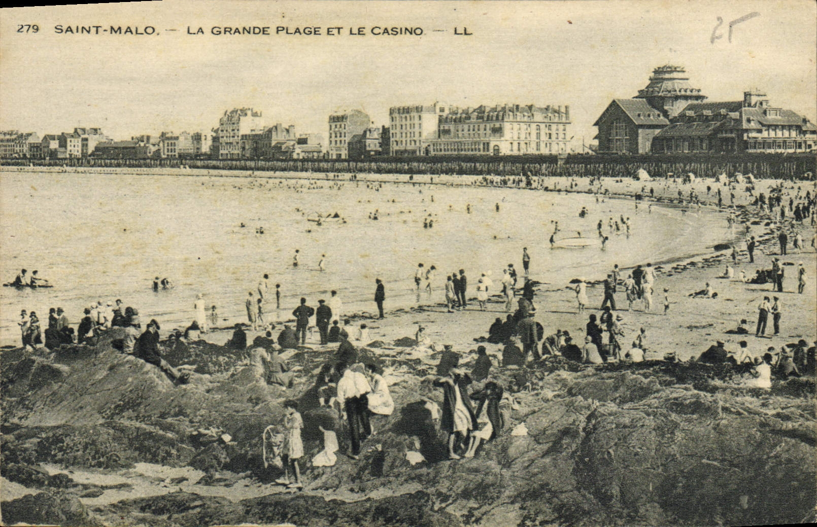 CPA St Malo La Grande Plage et le Casino