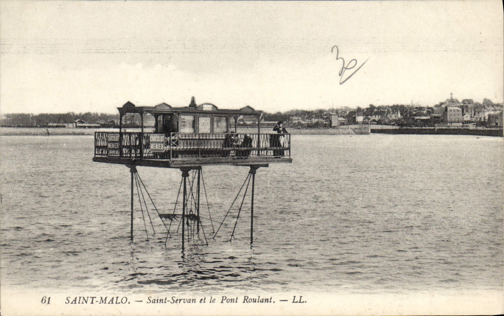 CPA St Malo Saint Servan et le Pont Roulant