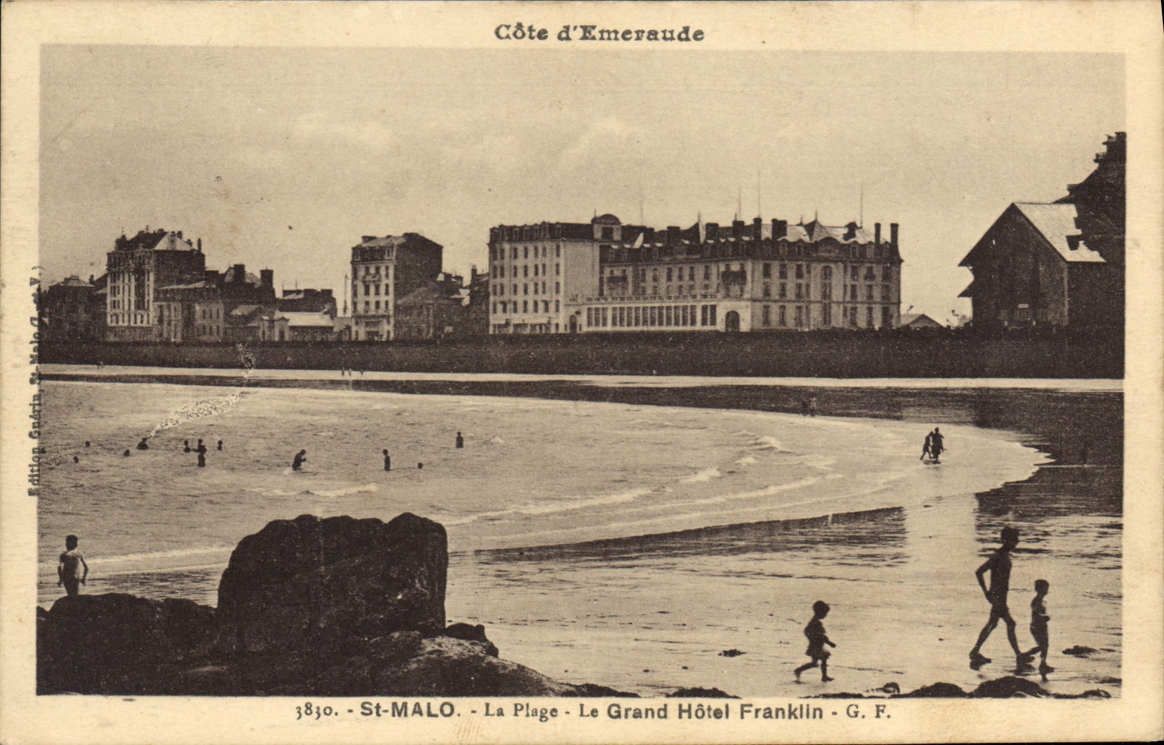 CPA St Malo La Plage Le Grand Hotel Franklin