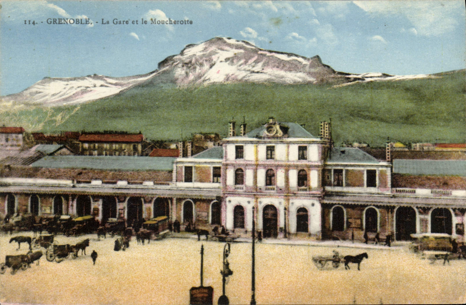 CPA Grenoble La Gare et le Moucherotte