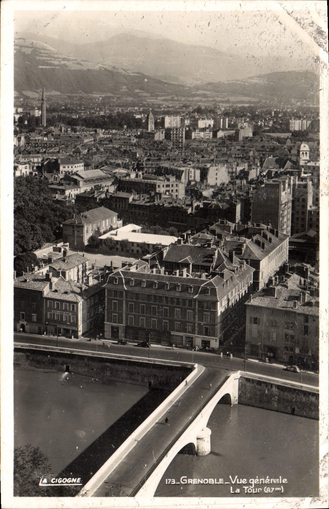 CPA Grenoble Vue generale La Tour