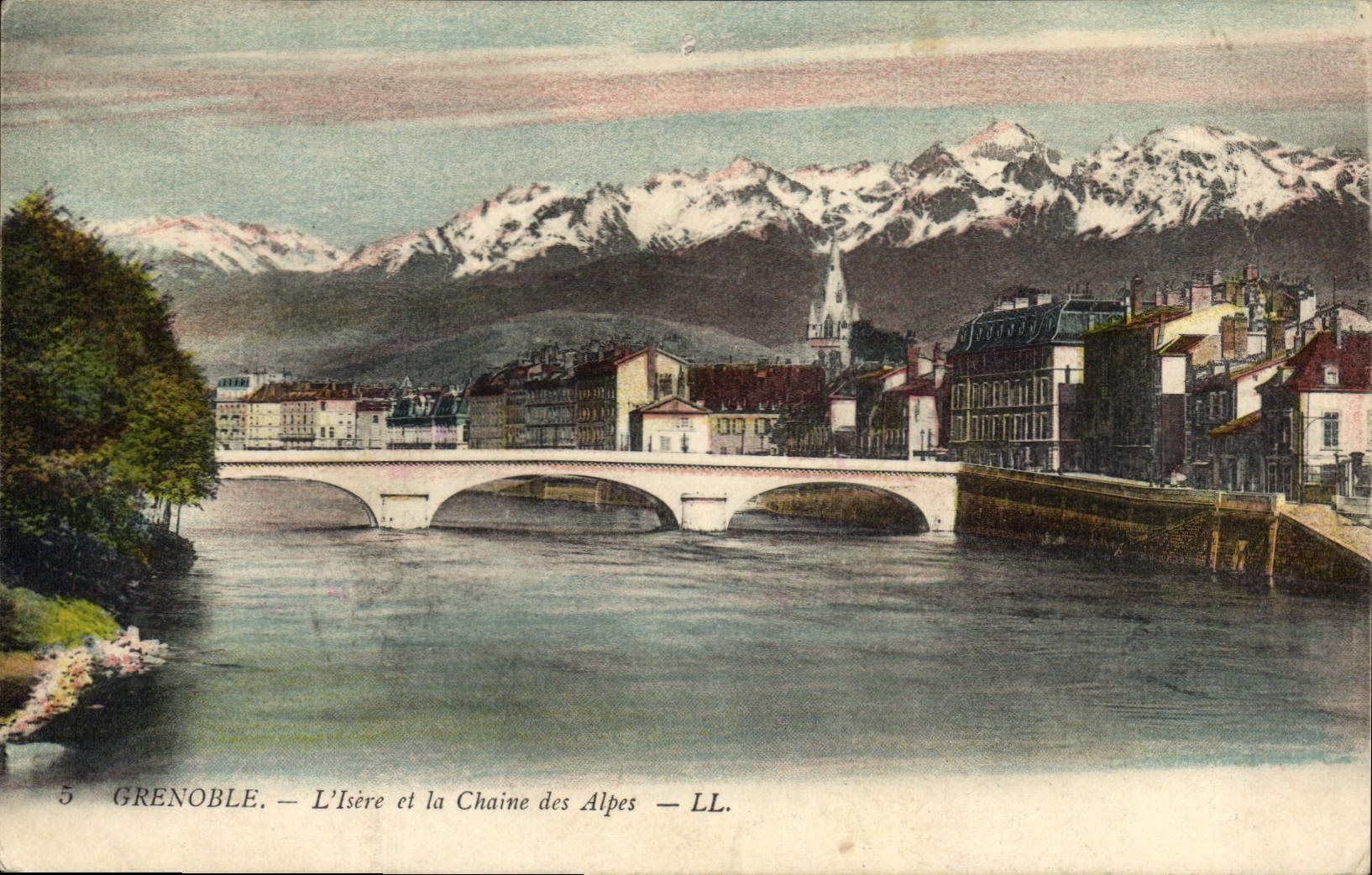CPA Grenoble L'Isere et la Chaine des Alpes
