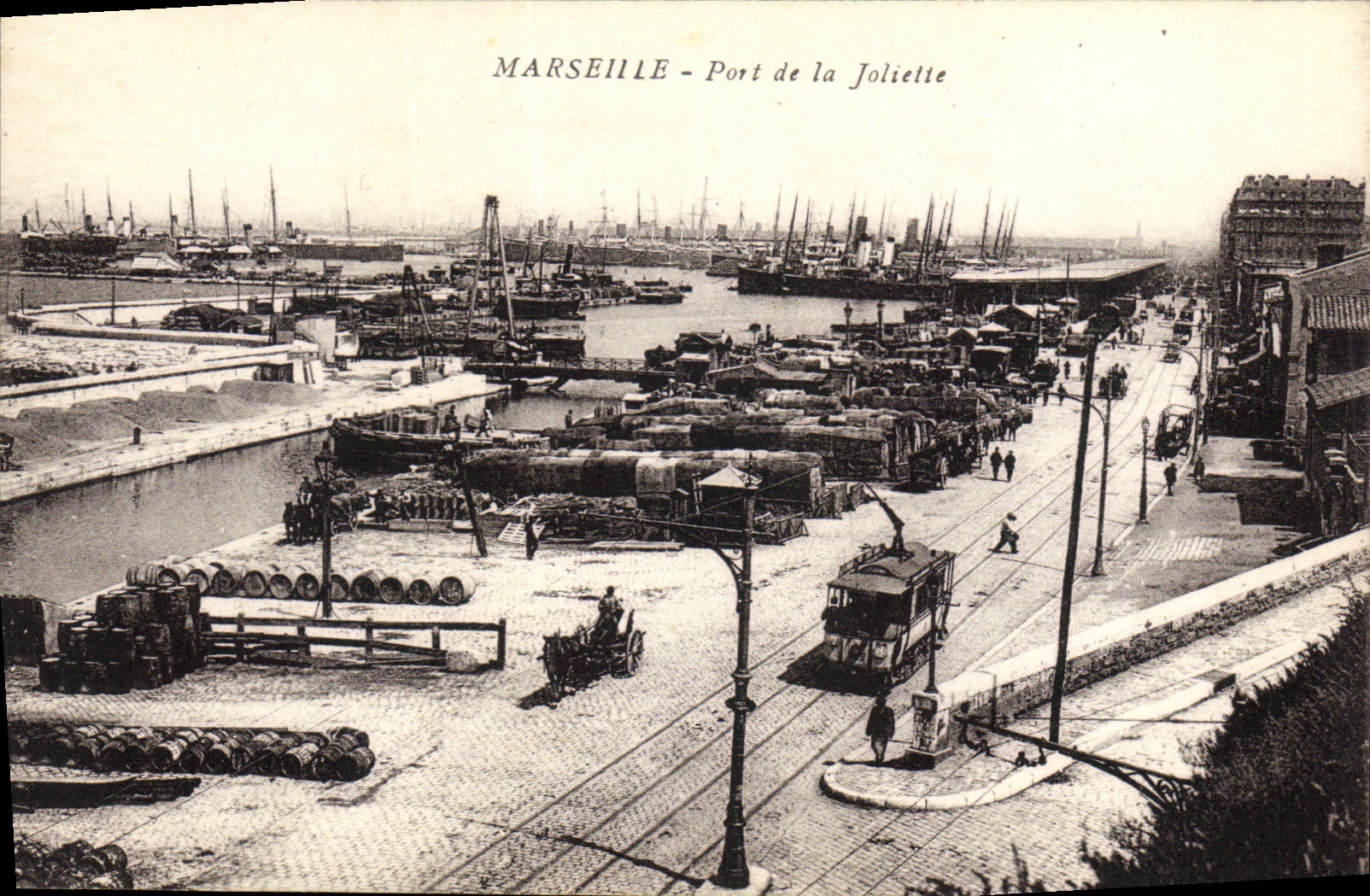 CPA Marseille Port de la Joliette Tramway