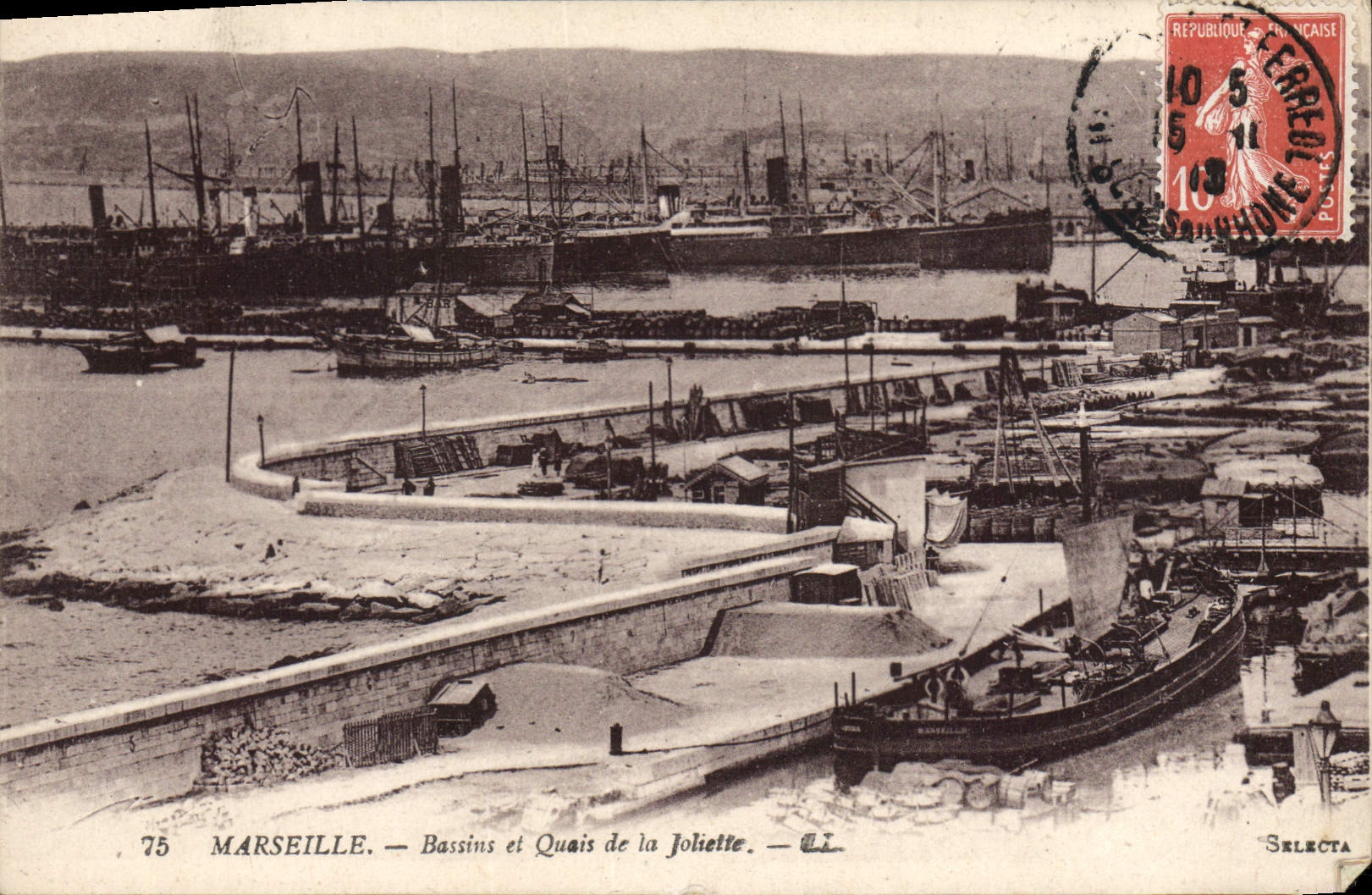 CPA Marseille Bassins et Quais de la Joliette