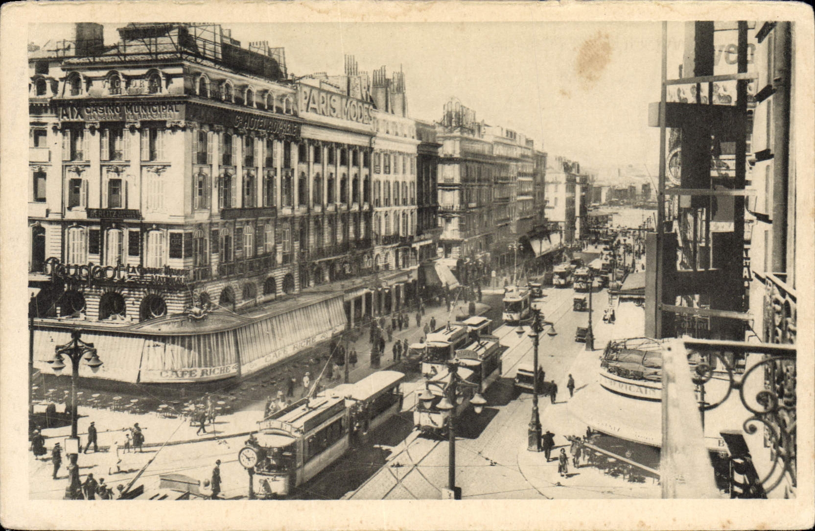 CPA Marseille La Canebiere