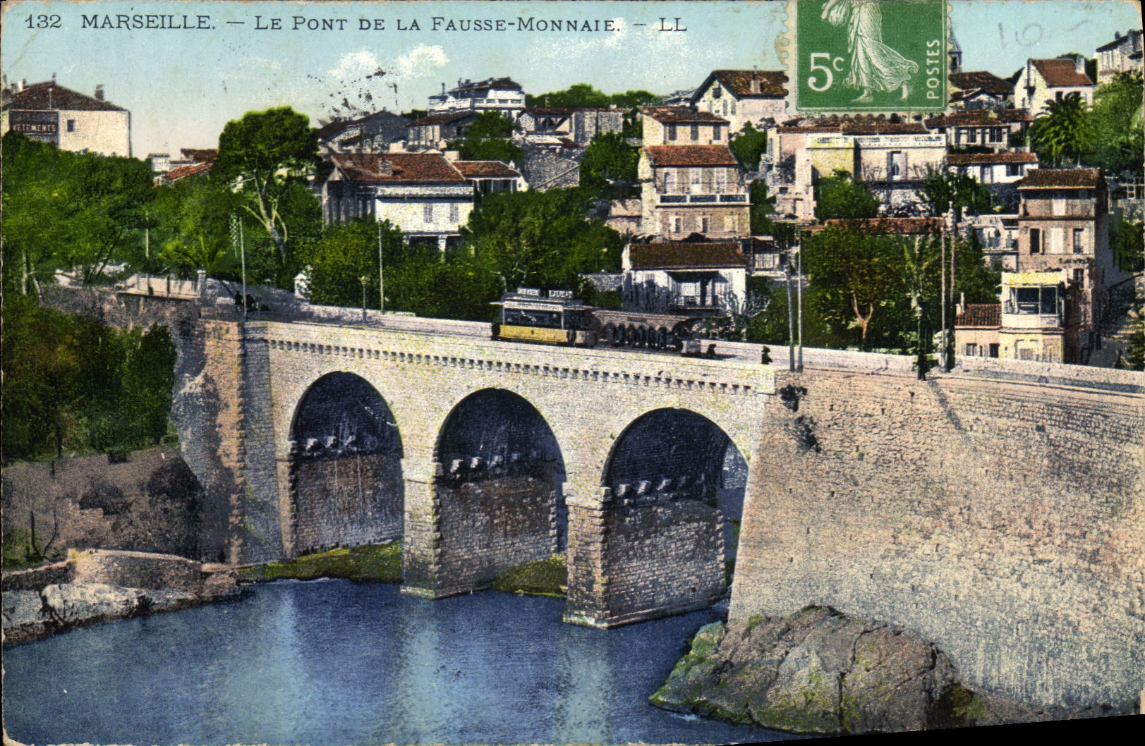 CPA Marseille Le Pont de la Fausse Monnaie