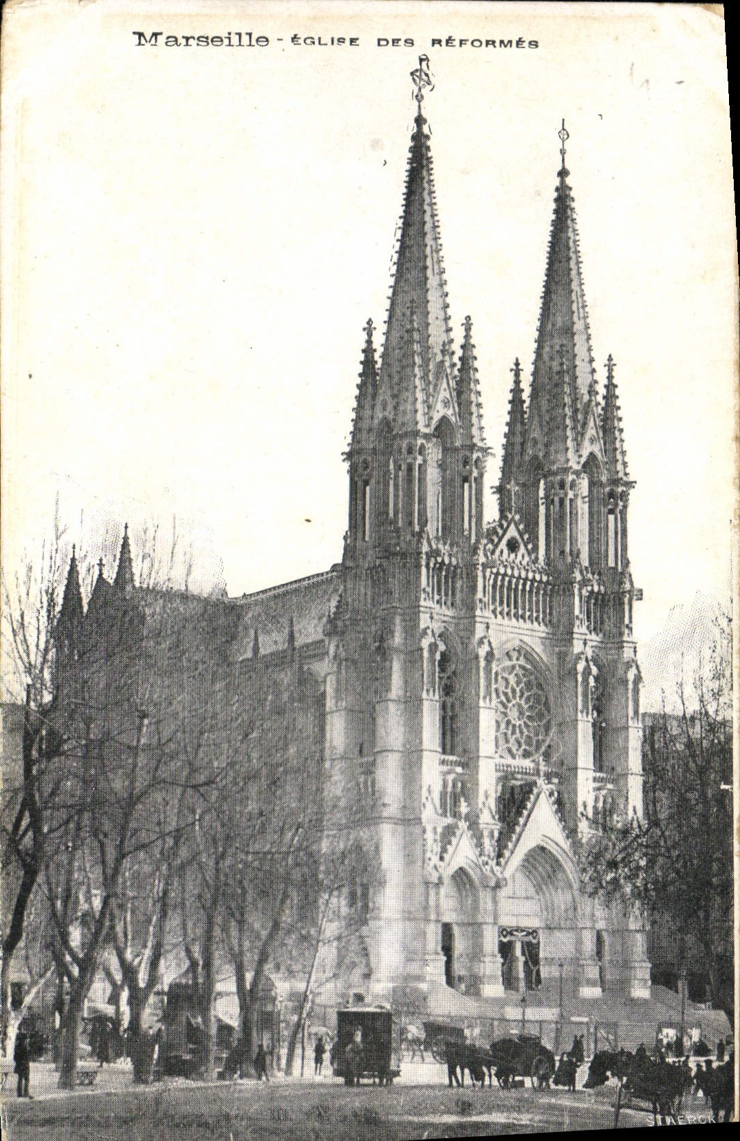 CPA Marseille Eglise des Reformes
