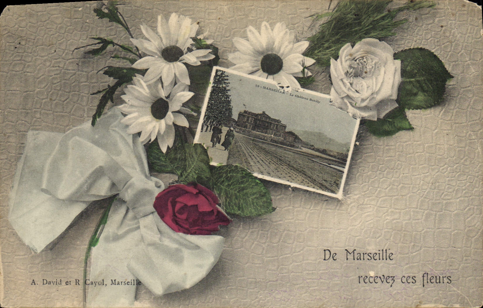 CPA Marseille De Marseille recevez ces fleurs