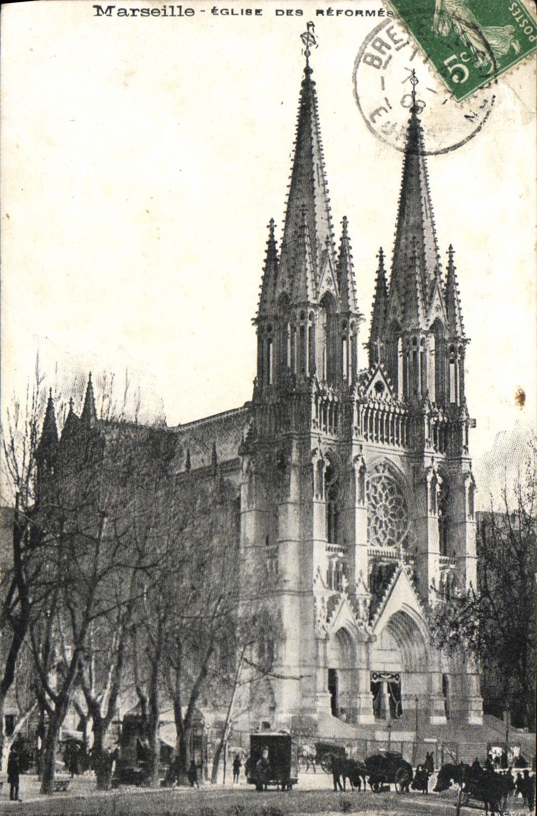 CPA Marseille Eglise des Reformes