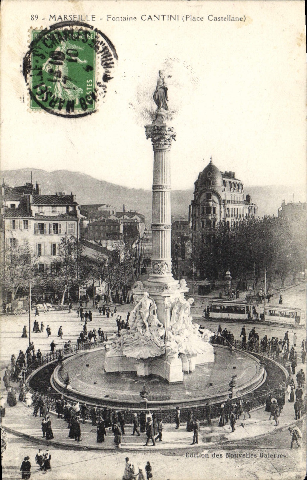 CPA Marseille Fontaine Cantini (Place Castellane)