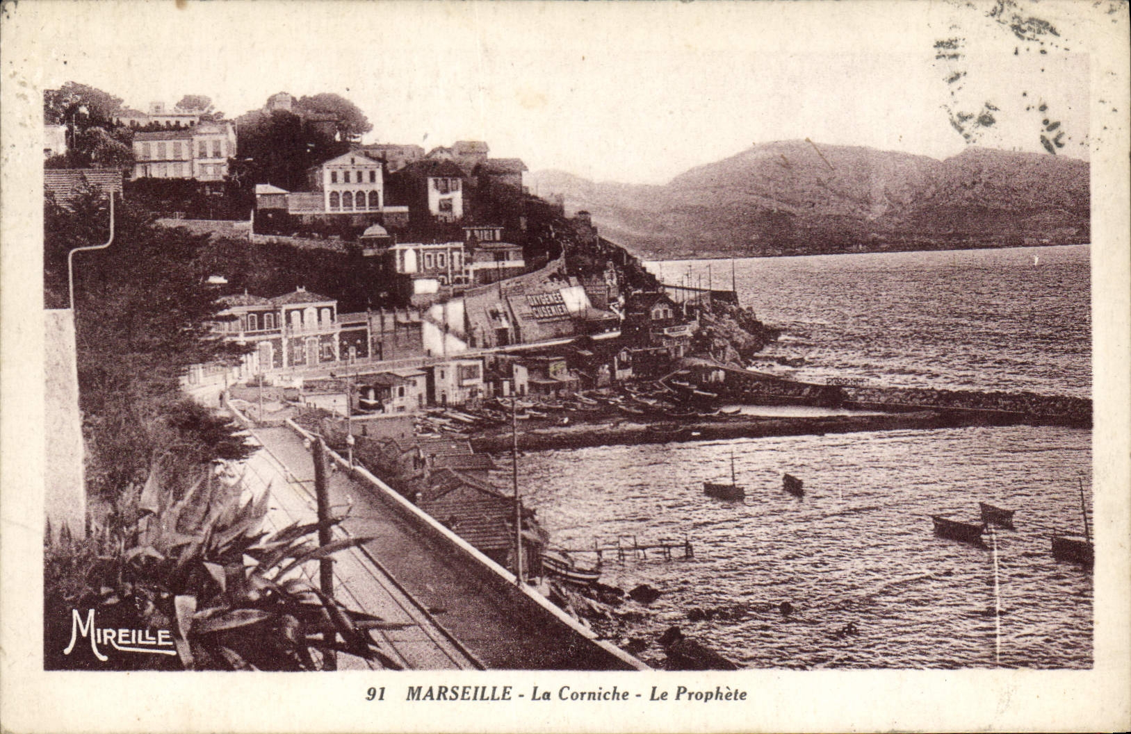 CPA Marseille La Corniche Le Prophete