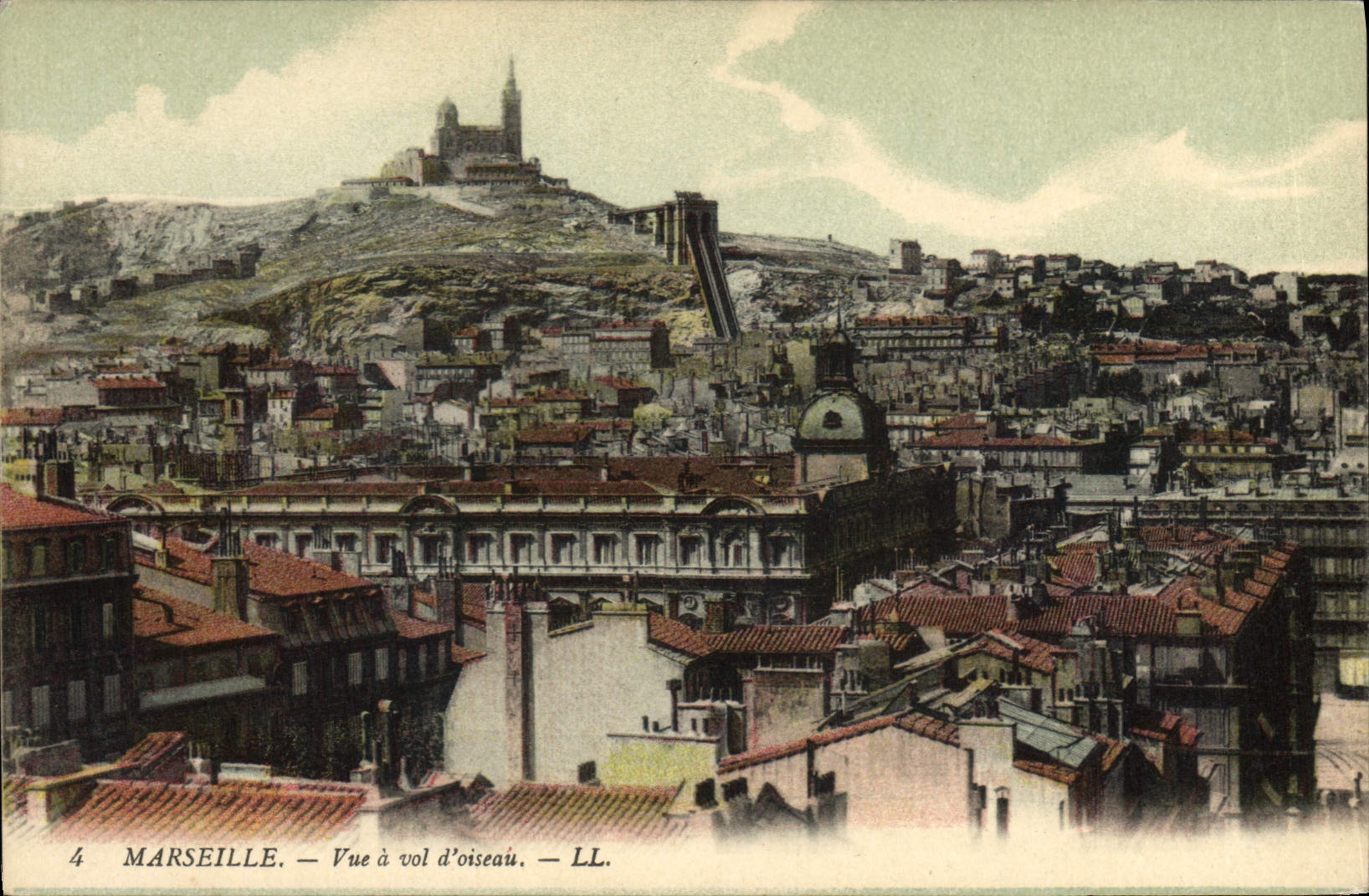 CPA Marseille Vue a vol d'oiseau