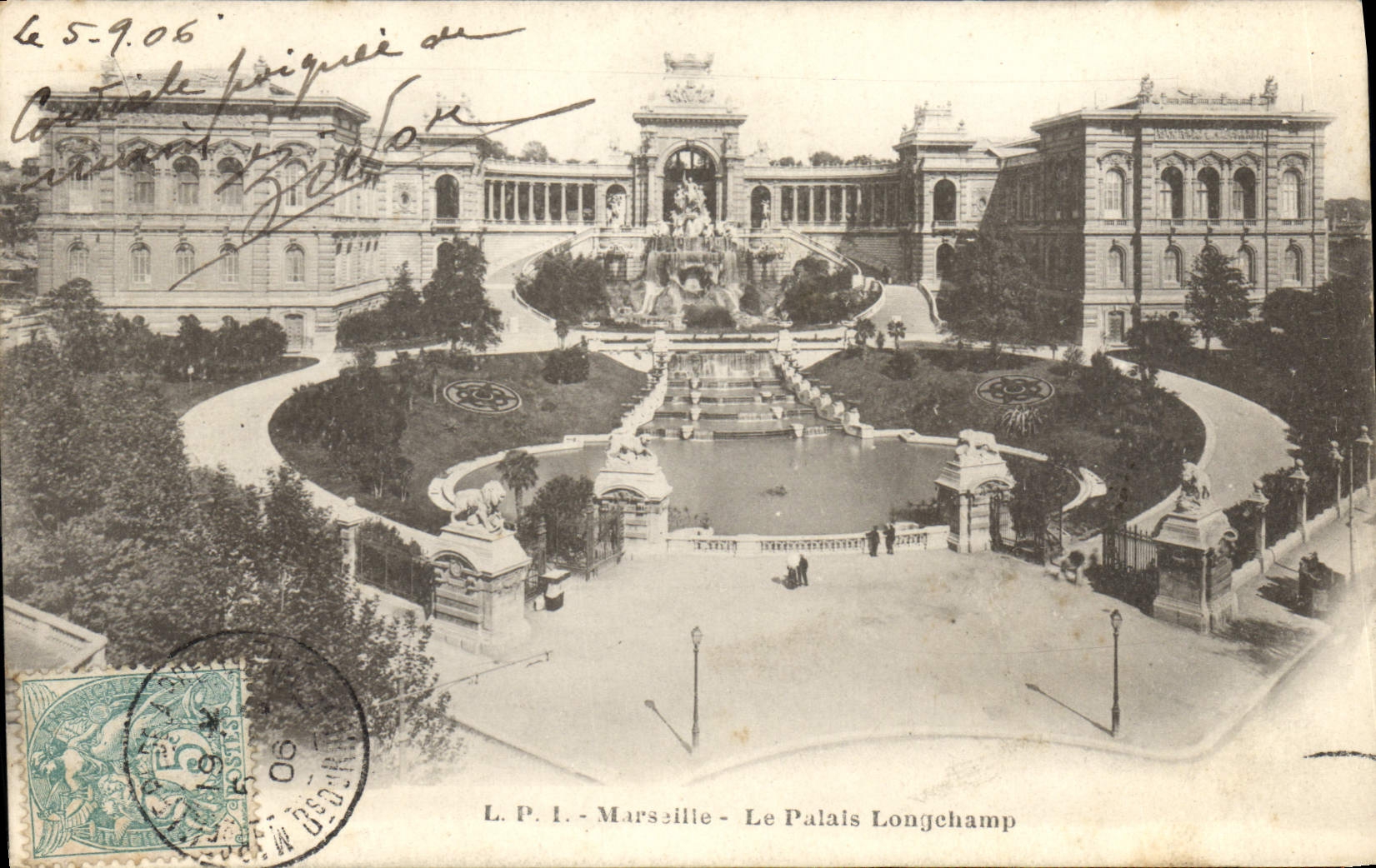 CPA Marseille Le Palais Longchamp