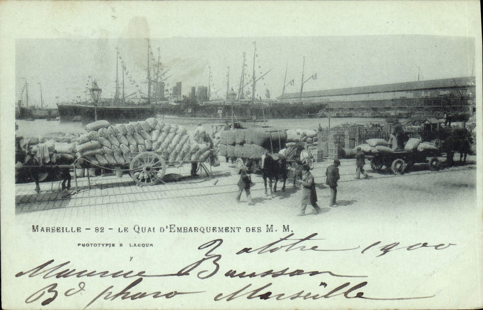 CPA Marseille Le Quai d'Embarquement des M M Bateaux