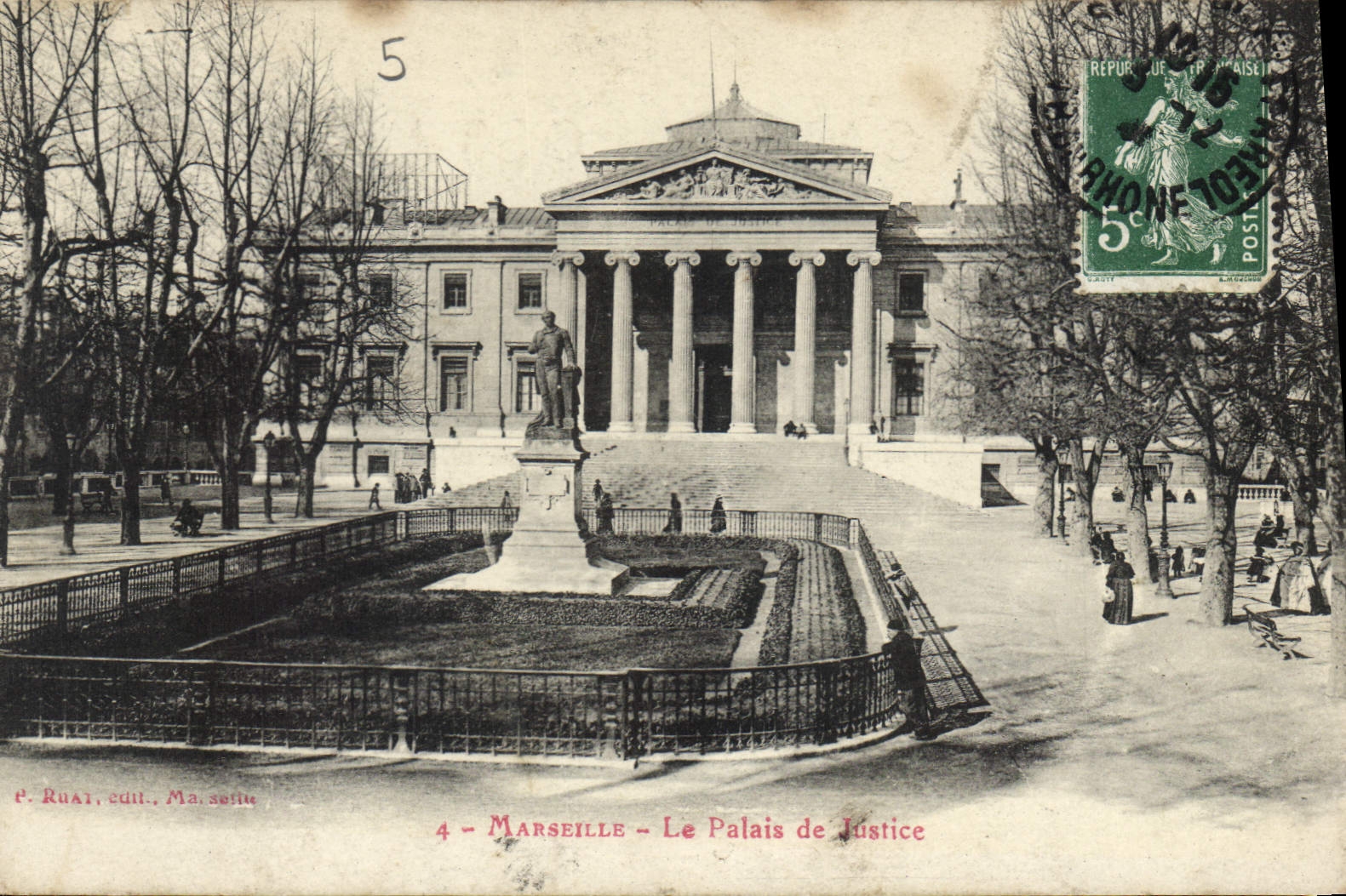 CPA Marseille Le Palais de Justice