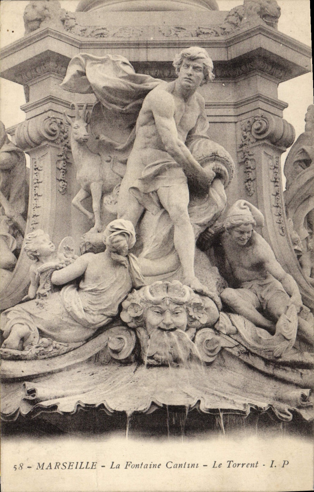 CPA Marseille La Fontaine Cantini Le Torrent