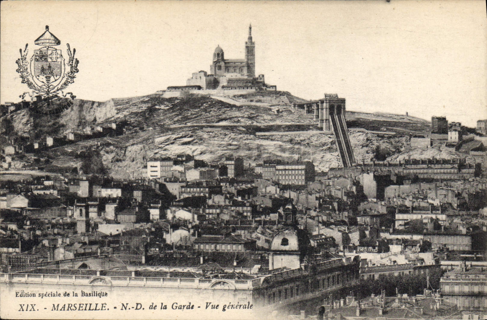 CPA Marseille N D de la Garde Vue generale