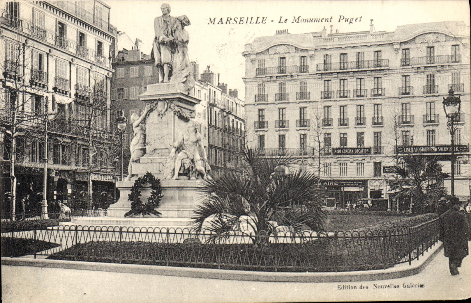 CPA Marseille Le Monument Puget