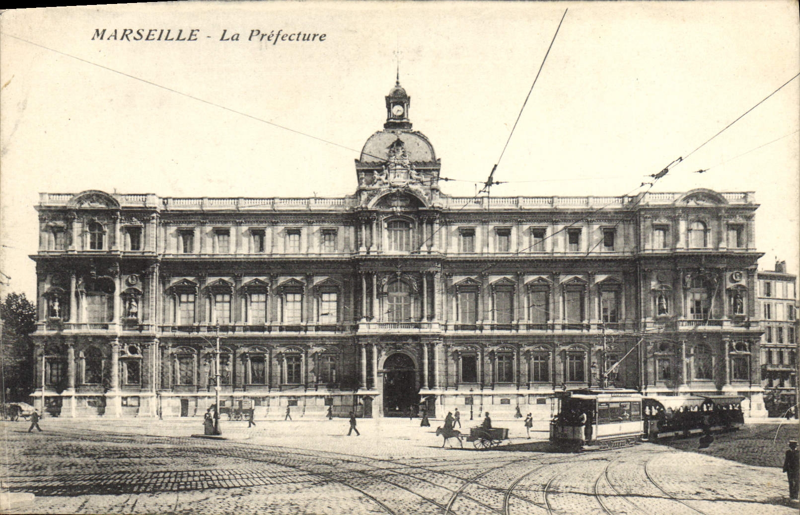 CPA Marseille La Prefecture Tramway