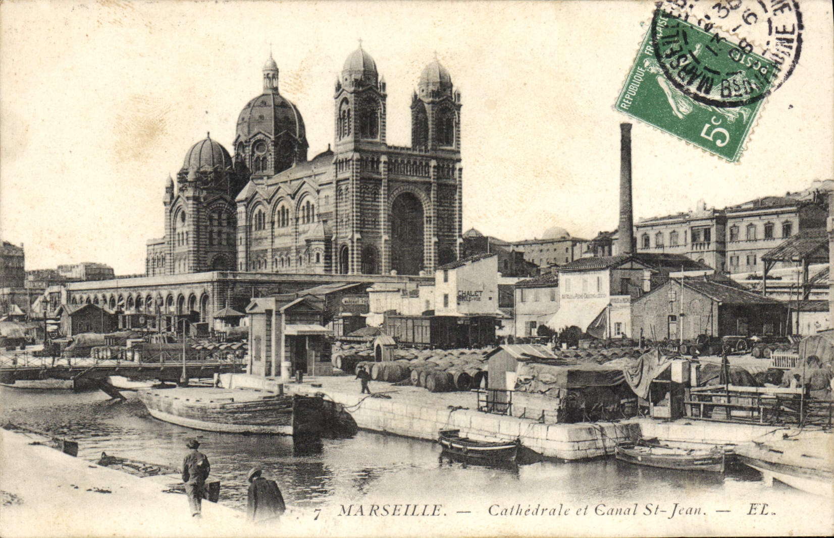 CPA Marseille Cathedrale et Canal St Jean