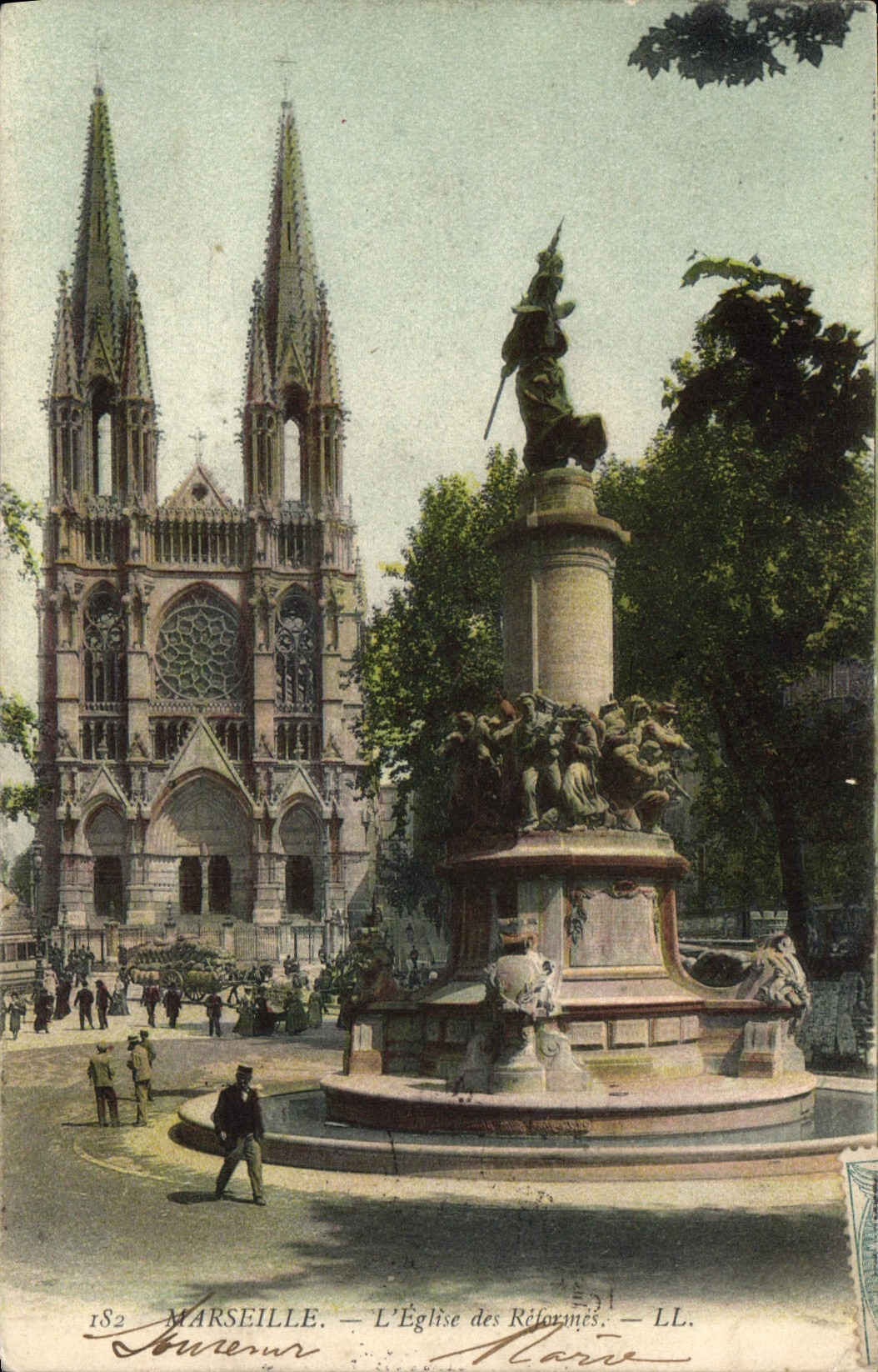 CPA Marseille L'Eglise des Reformes