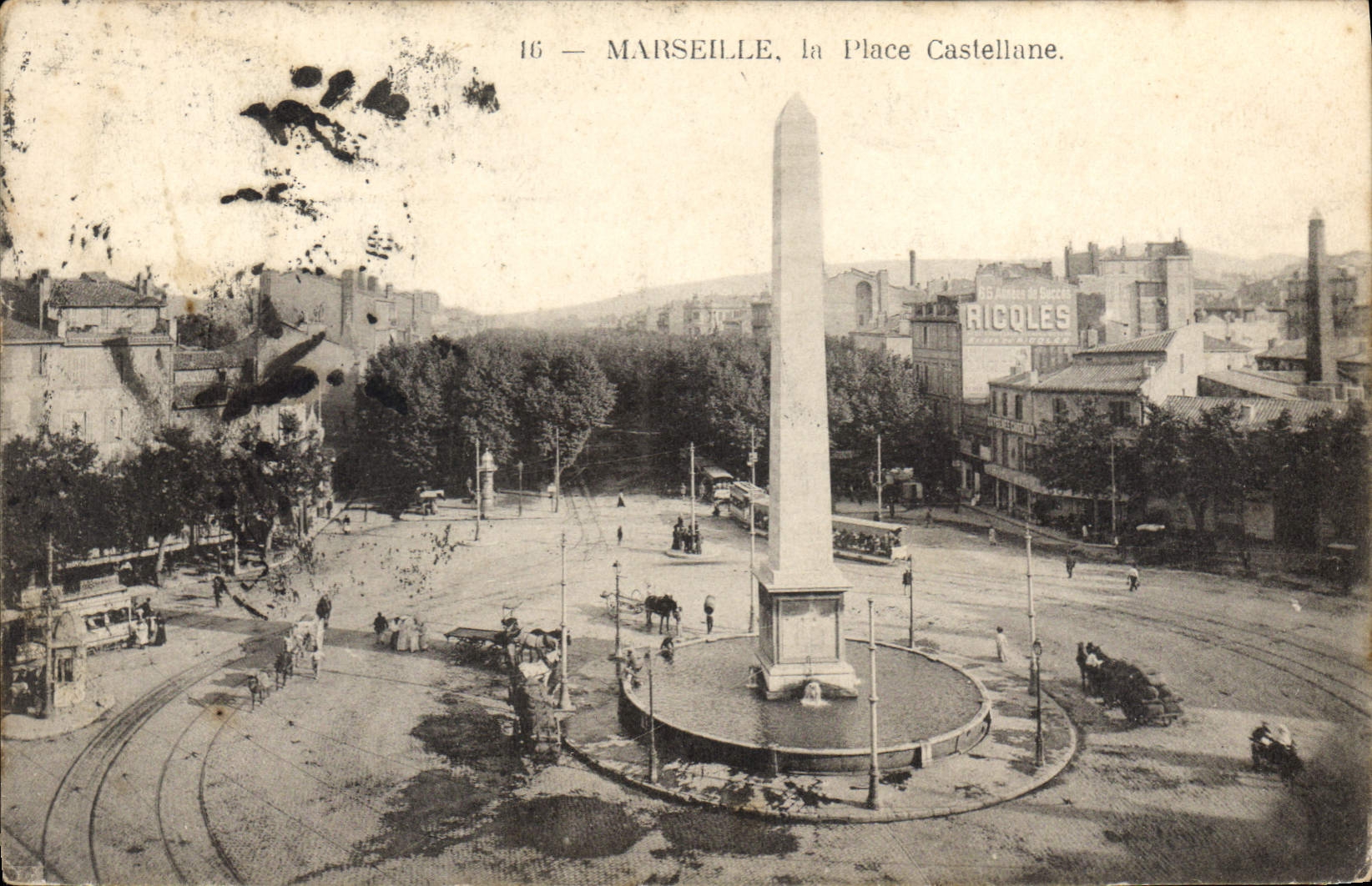 CPA Marseille la Place Castellane