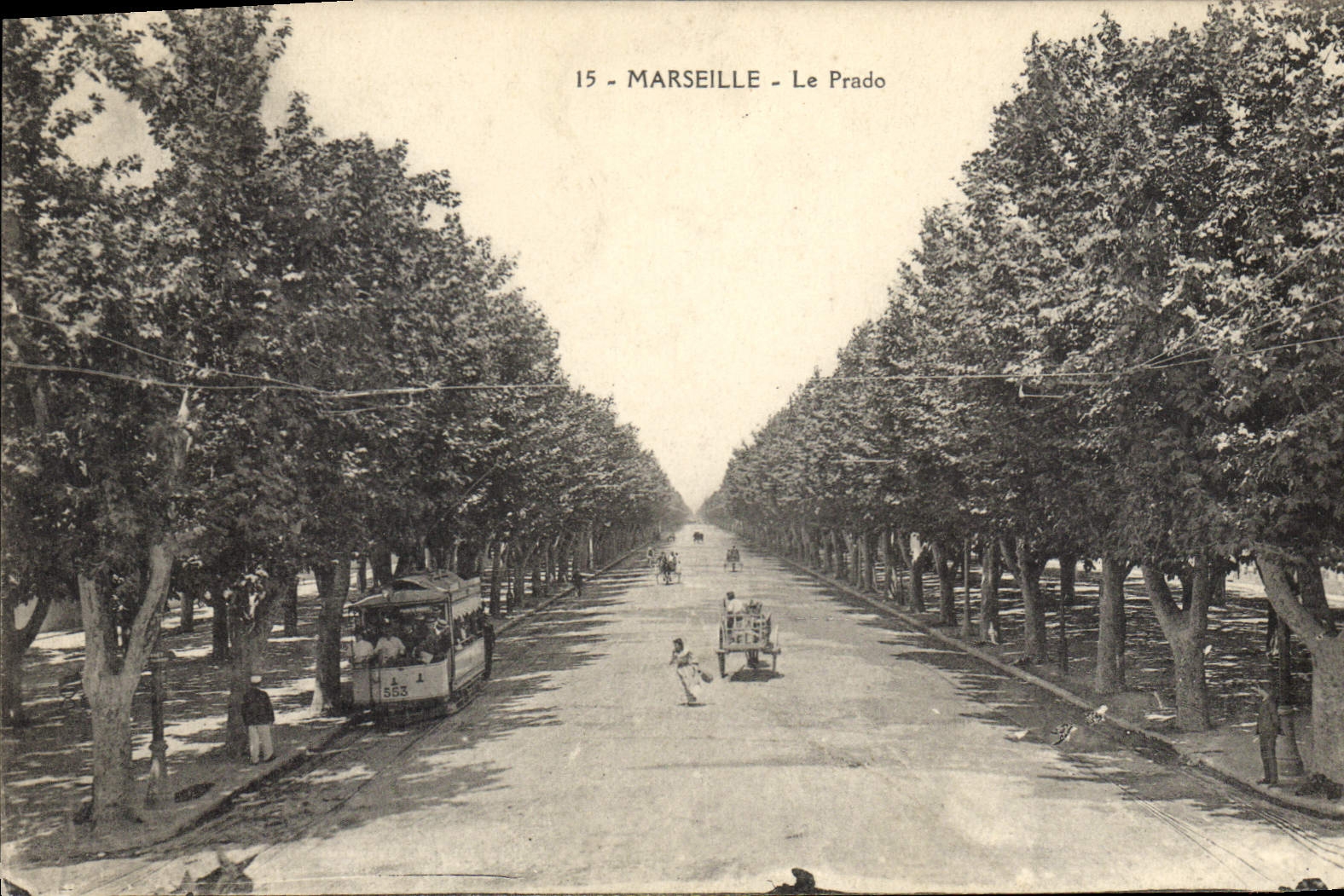 CPA Marseille Le Prado Tramway