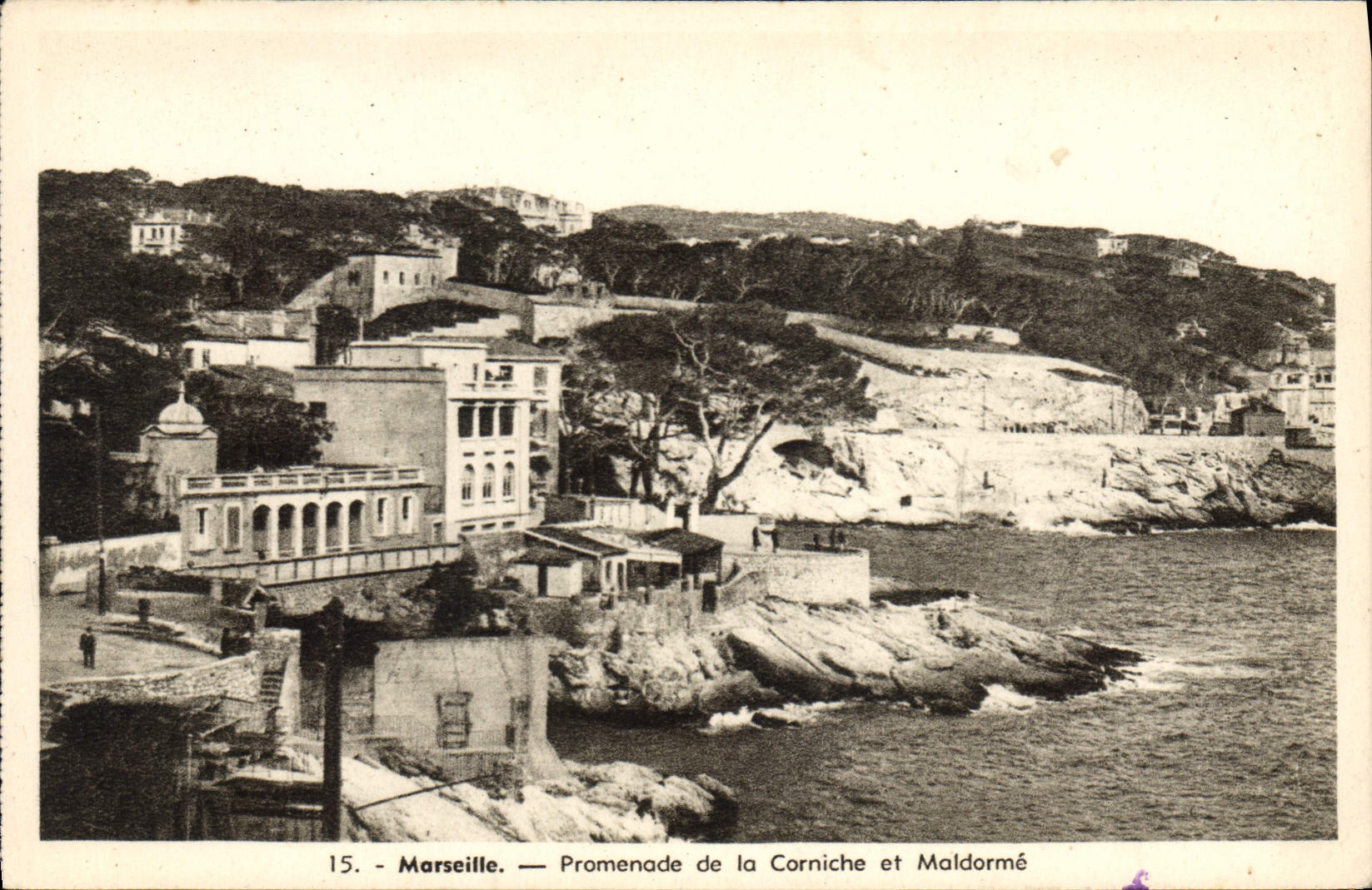 CPA Marseille Promenade de la Corniche et Maldorme
