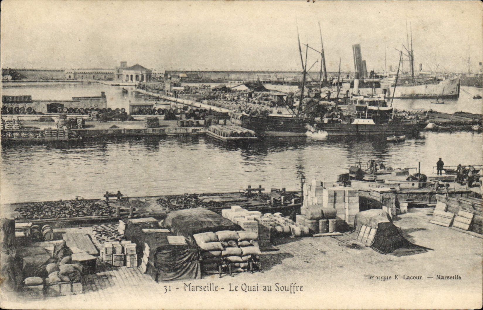 CPA Marseille Le Quai au Souffre