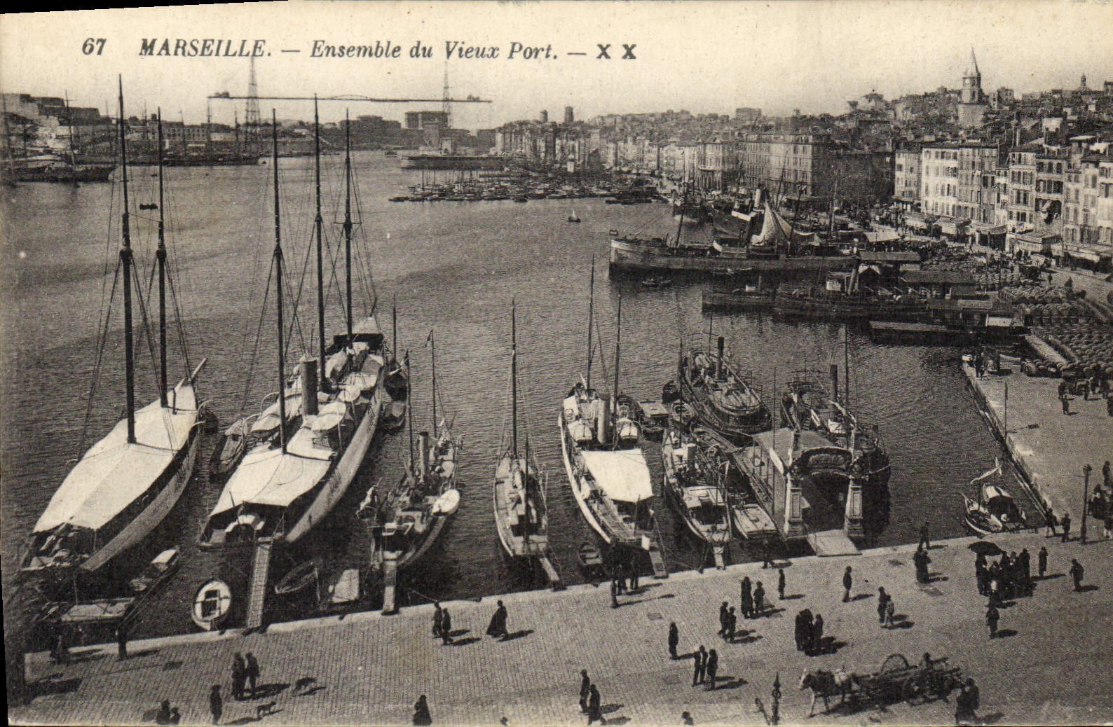 CPA Marseille Ensemble du Vieux Port