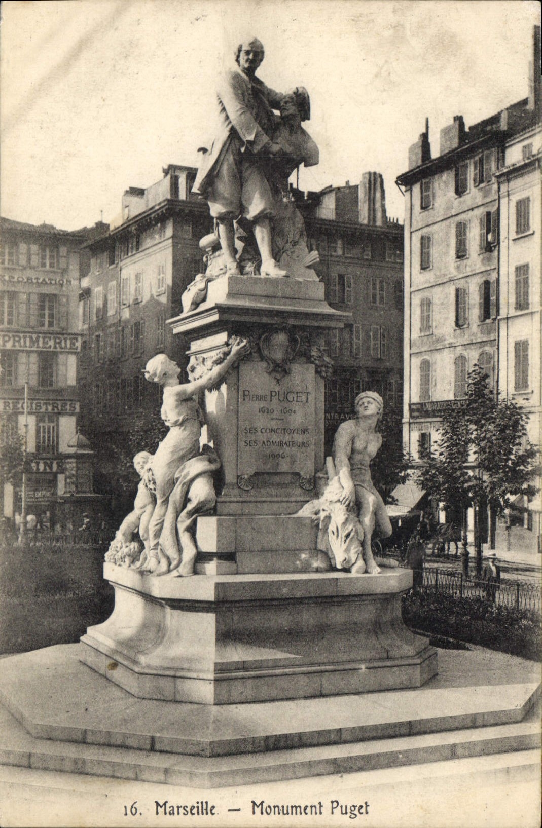 CPA Marseille Monument Puget