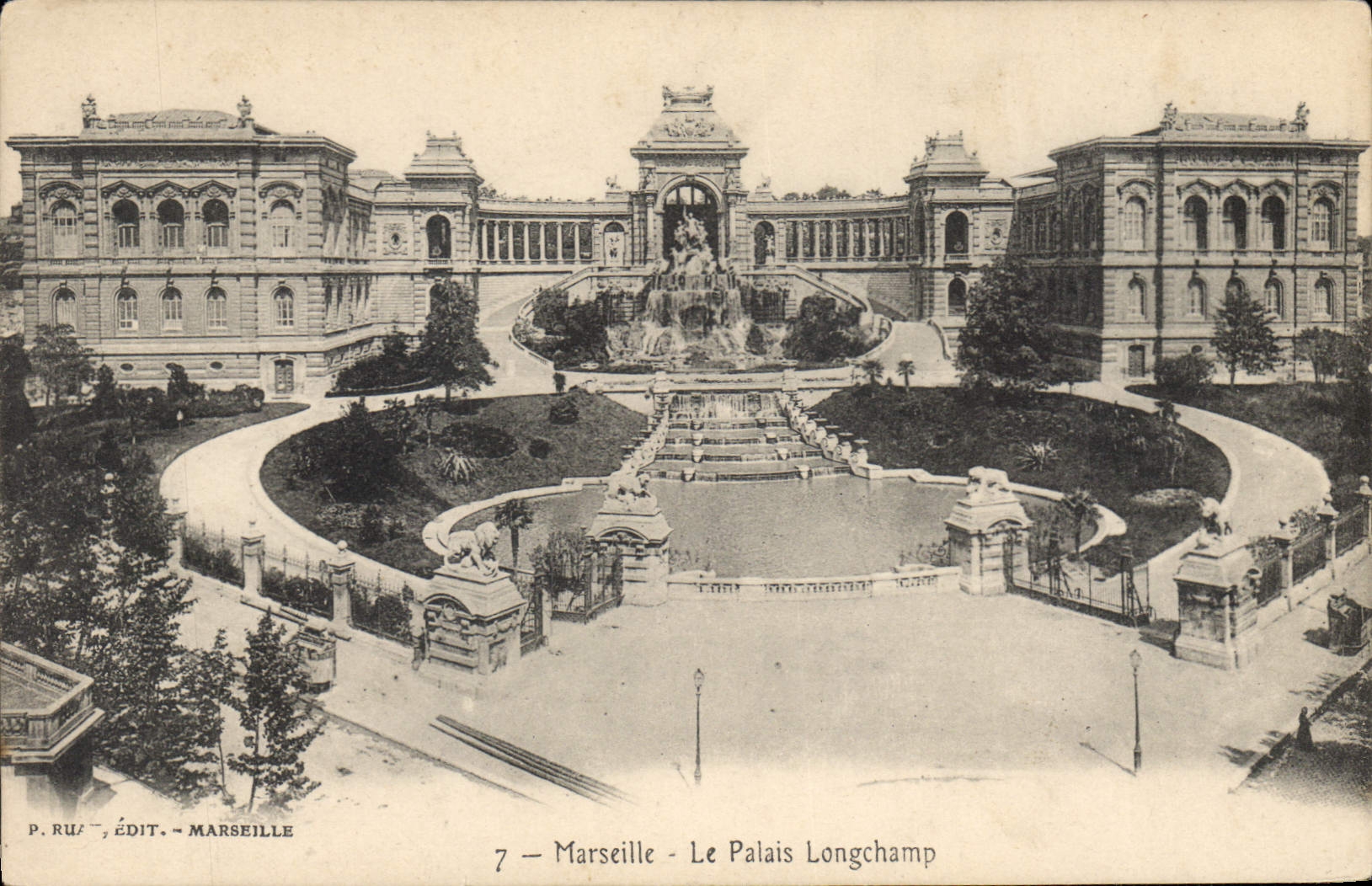 CPA Marseille Le Palais Longchamp
