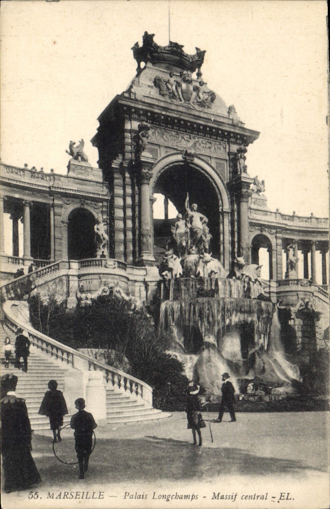 CPA Marseille Palais Longchamps Massif central