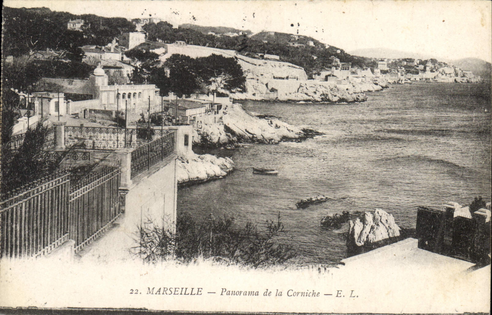 CPA Marseille Panorama de la Corniche