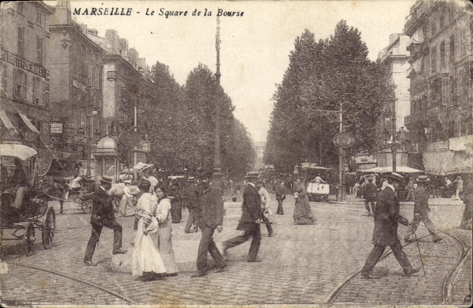 CPA Marseille Le Square de la Bourse