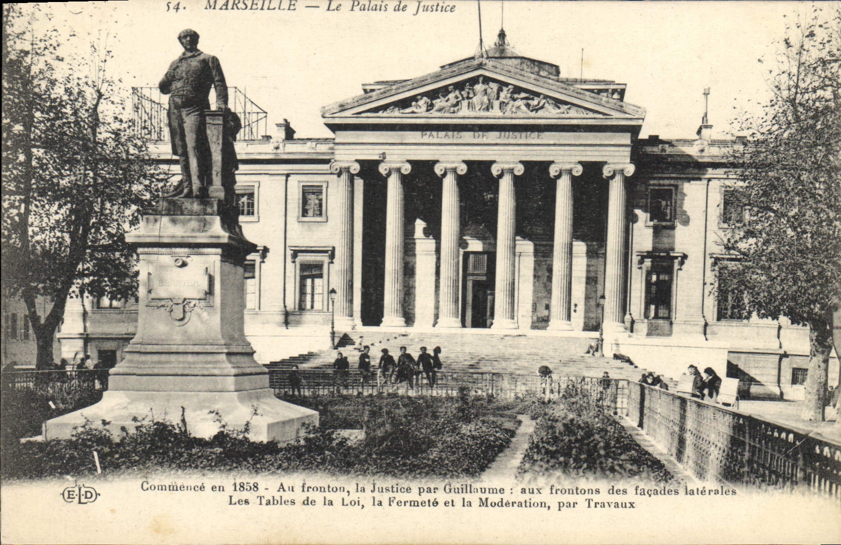 CPA Marseille Le Palais de Justice