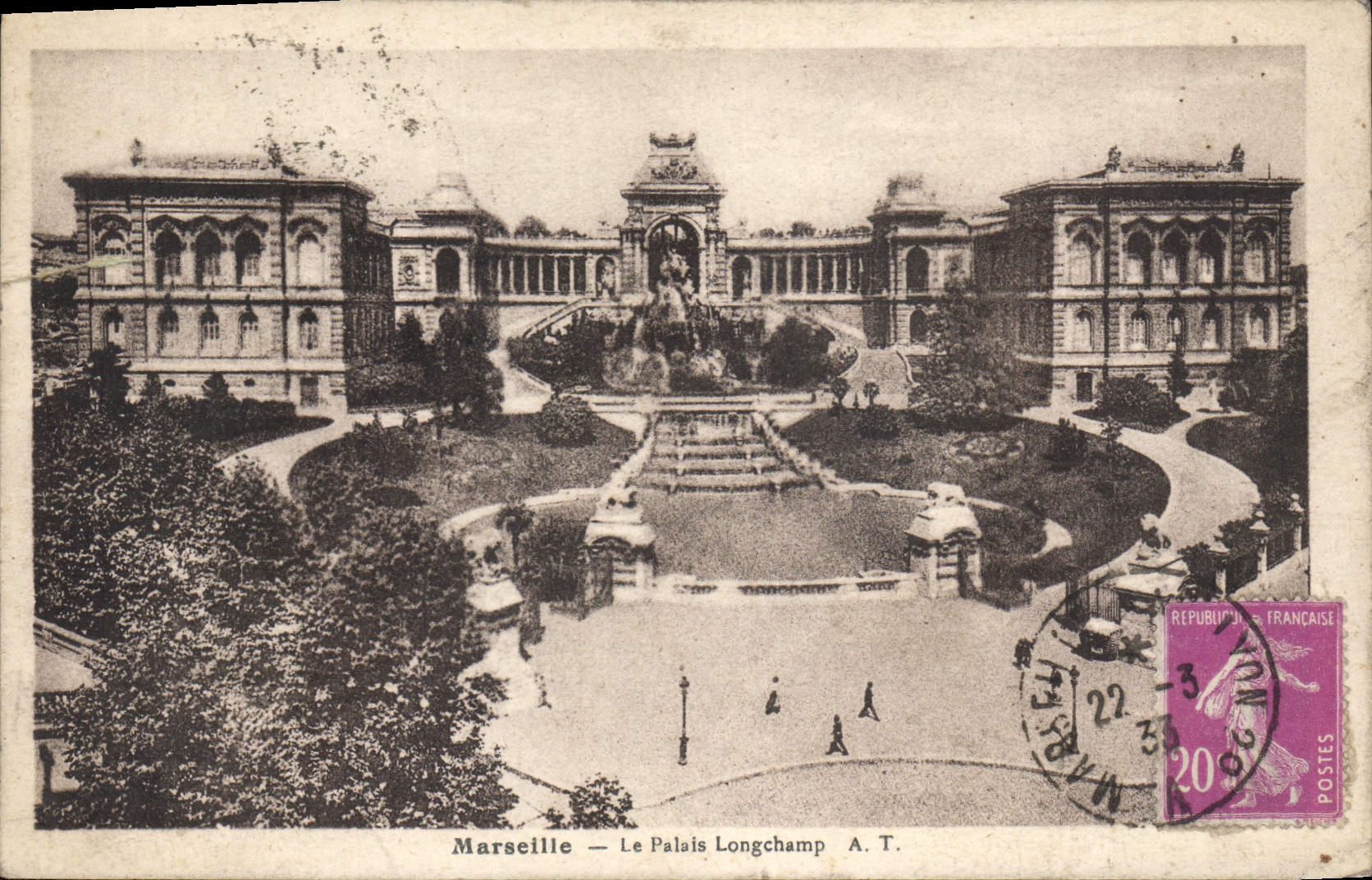 CPA Marseille Le Palais Longchamp