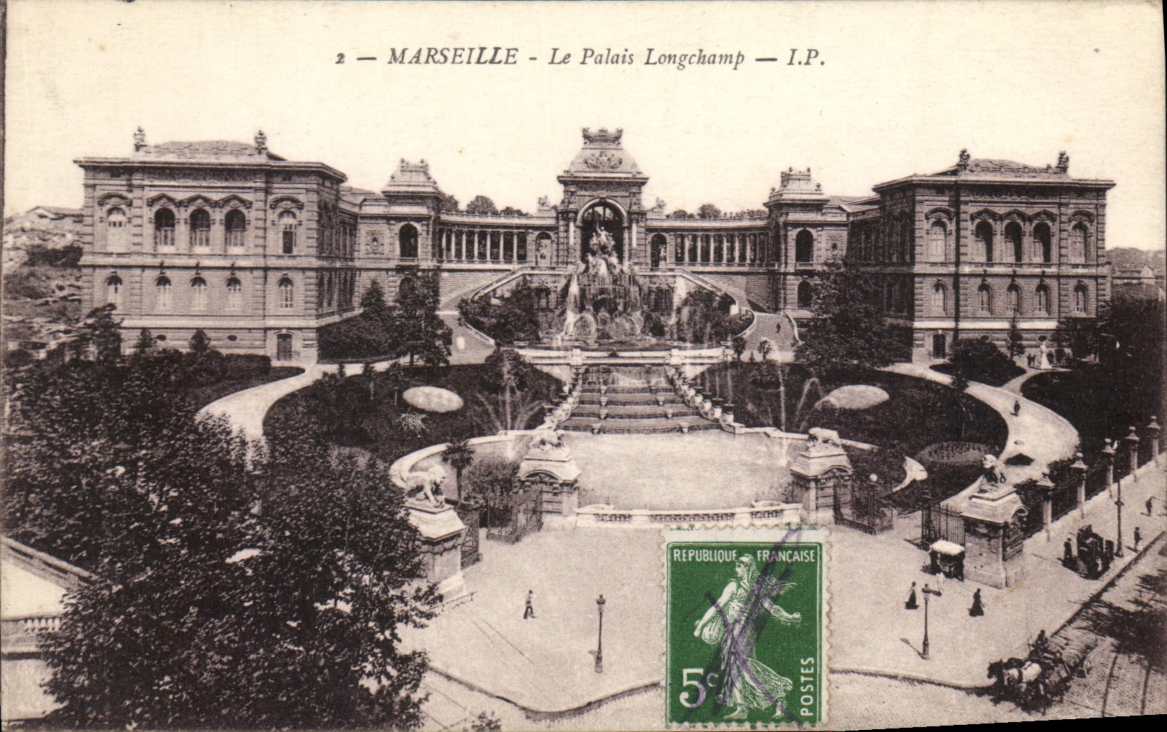 CPA Marseille Le Palais Longchamp