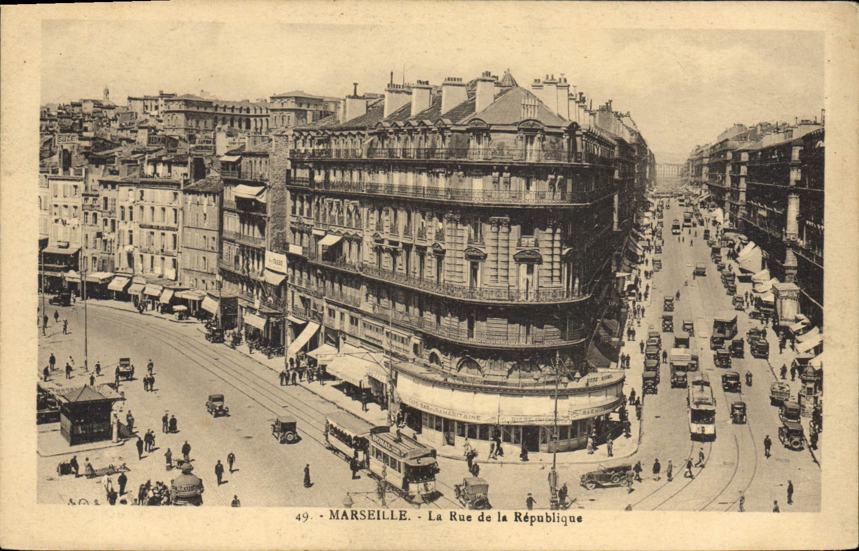 CPA Marseille La Rue de la Republique