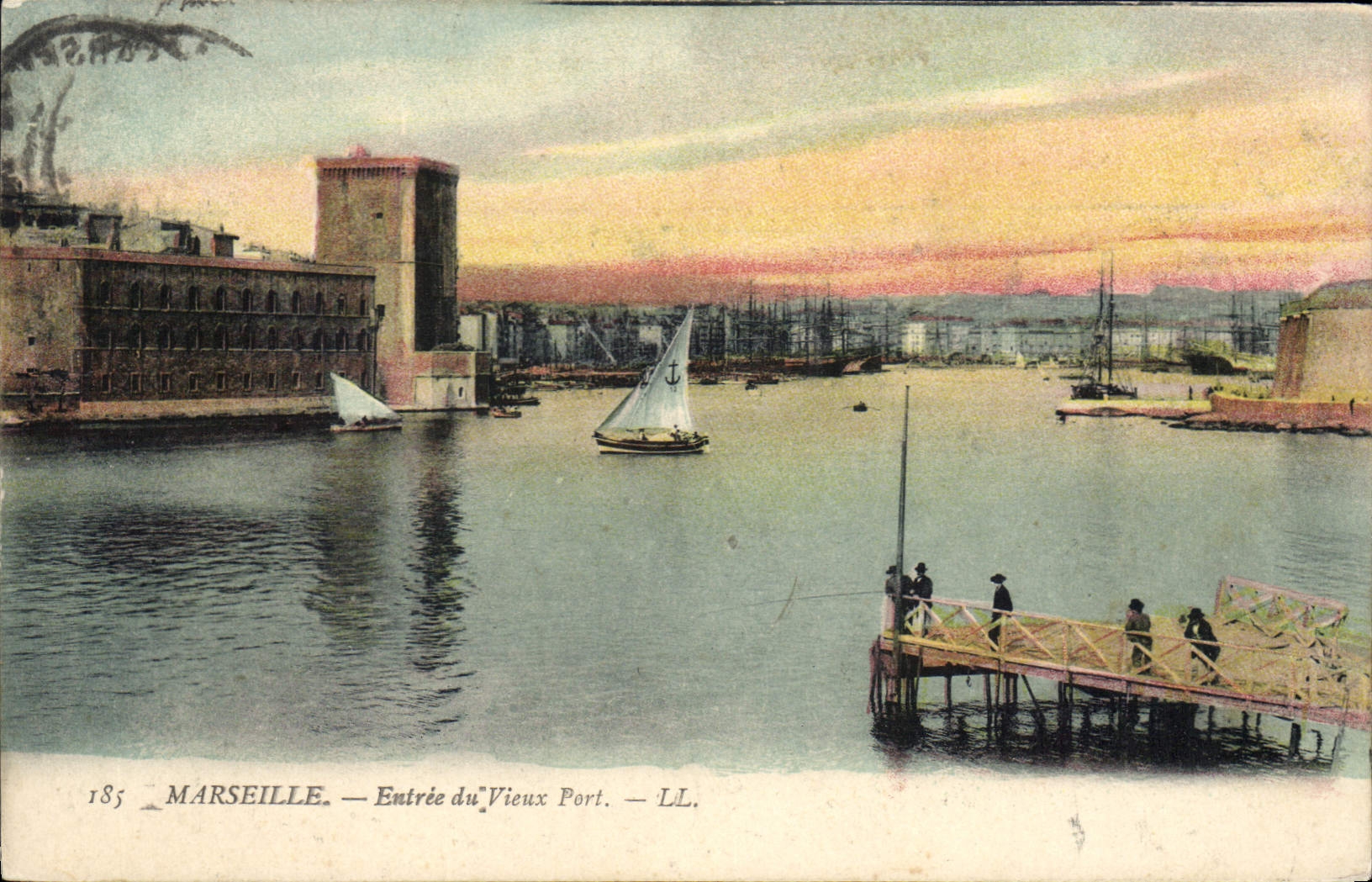 CPA Marseille Entree du Vieux Port
