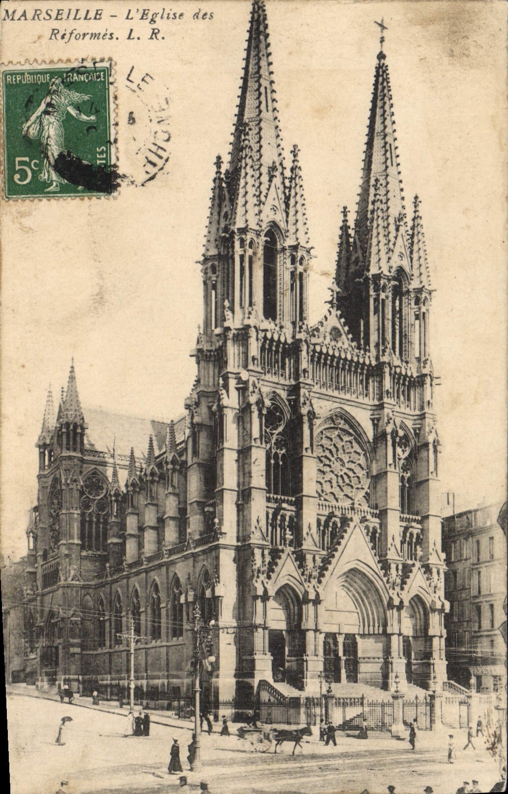 CPA Marseille L'Eglise des Reformes