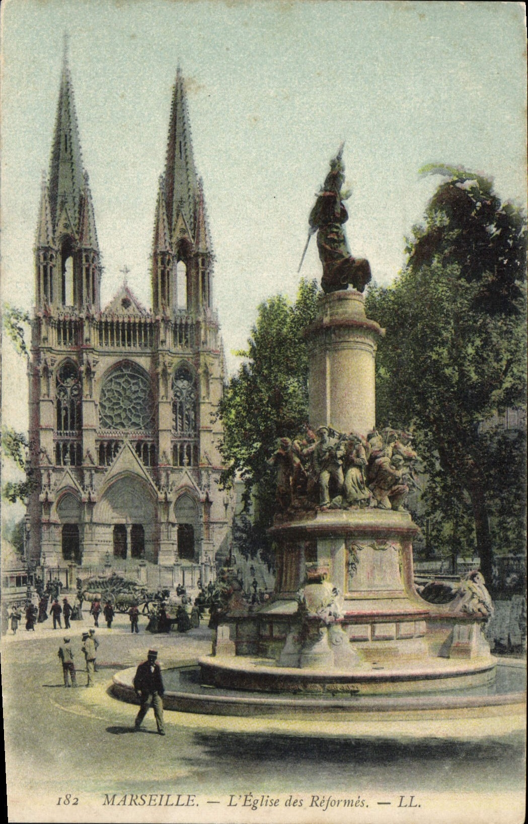 CPA Marseille L'Eglise des Reformes