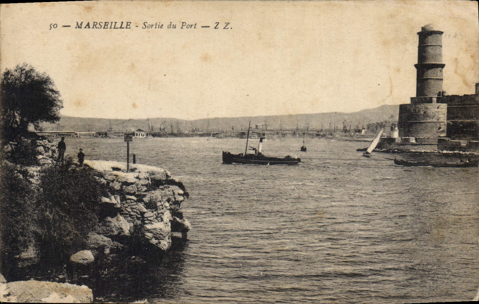 CPA Marseille Sortie du Port