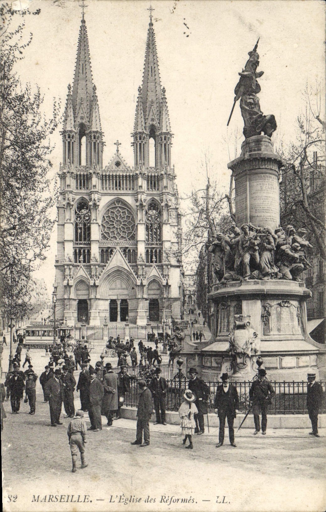 CPA Marseille L'Eglise des Reformes
