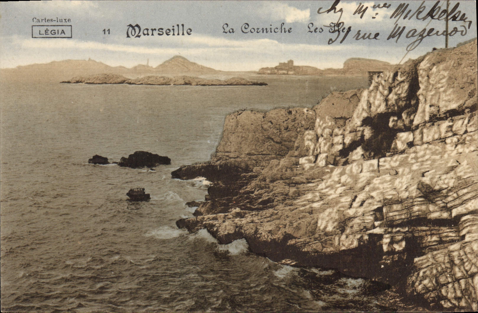 CPA Marseille La Corniche Les Iles