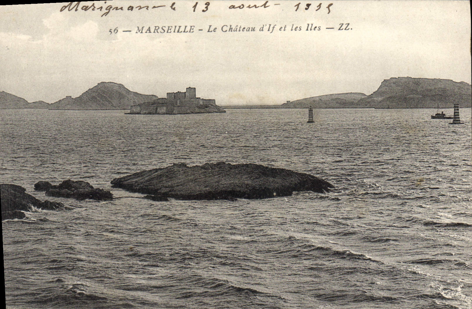 CPA Marseille Le Chateau d'If et les Iles